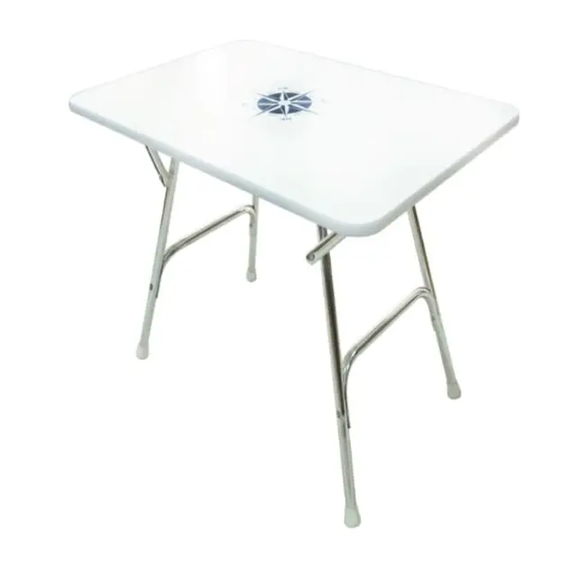 Bord rektangulær 88 x 60 cm Sammenleggbart dekksbord 
