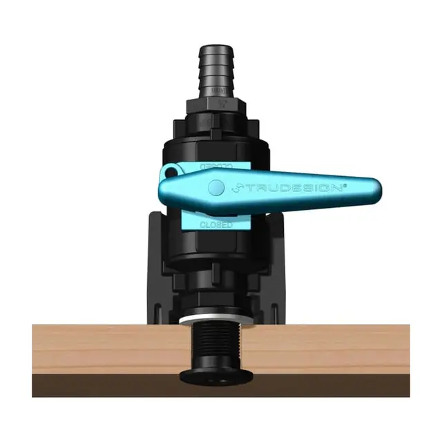 TRUDESIGN Forsterkning kuleventil 1¼-1½ 90857 - Sort 