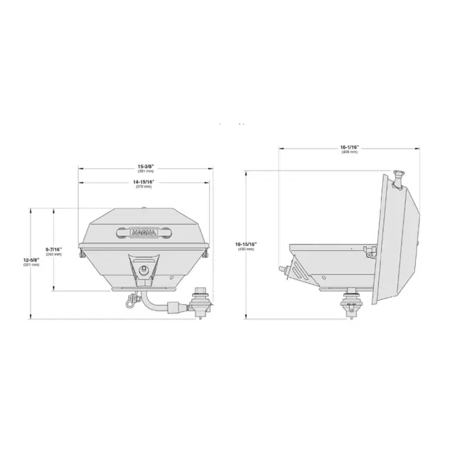 MAGMA Gassgrill - Kettle std. size Ø38cm - m/elektronisk tenning 