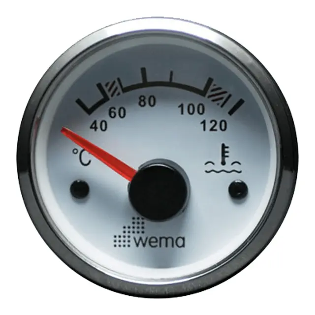 WEMA Vanntemperaturmåler SL-hvit Diameter: 52 mm 