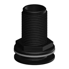 TRUDESIGN Skroggj.føring 1 1/4" - Konkav 90679 - Sort