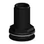 TRUDESIGN Skroggj.føring 1 1/4" - Konkav 90679 - Sort