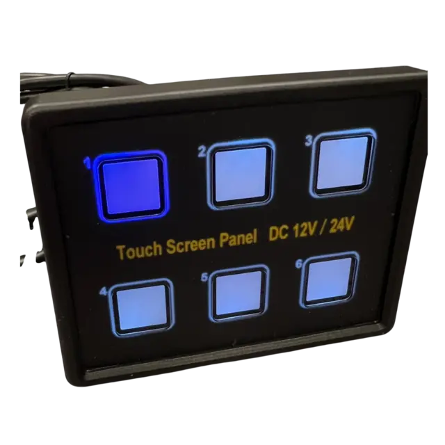 1852M Bryterpanel - 6 touch brytere 12V 