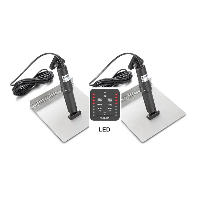 LECTROTAB Trimplan komplett alu 9x12" Kit inkl. bryterpanel m/LED indikatorer 