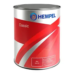HEMPEL Classic bunnstoff 5l R&#248;dbrun (5000) -&#160;Velegnet for treb&#229;t