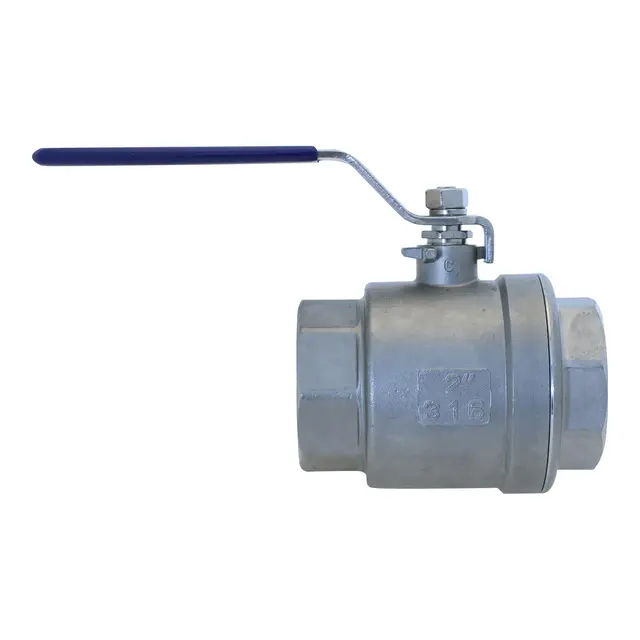 Kuleventil 316, 1/2" Syrefast Stål 316 