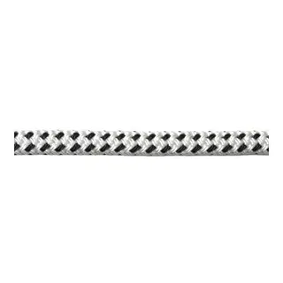 ROBLINE Rio, hvit m/sorte spett 14mm Mykt 8-tr&#229;ders PES - metervare