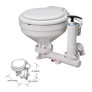 TMC Pumpetoalett "Standard" Regular - 47x41x33 cm