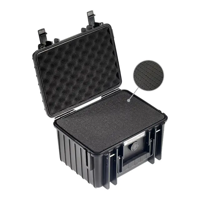 B&W Outdoor Case Type 2000 - Sort skuminnlegg universal- 270 x 215 x 165mm 