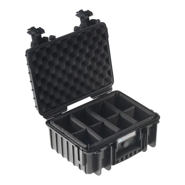 B&W Outdoor Case Type 3000 - Sort Multirom inndeling- 365 x 295 x 170 mm 