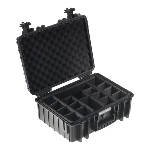 B&W Outdoor Case Type 5000 - Sort Multirom inndelere - 510 x 420 x 215 mm 