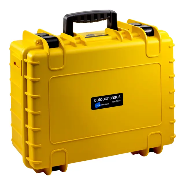 B&W Outdoor Case Type 5000 - Gul Uten innlegg (tom) - 470 x 365 x 190 mm 
