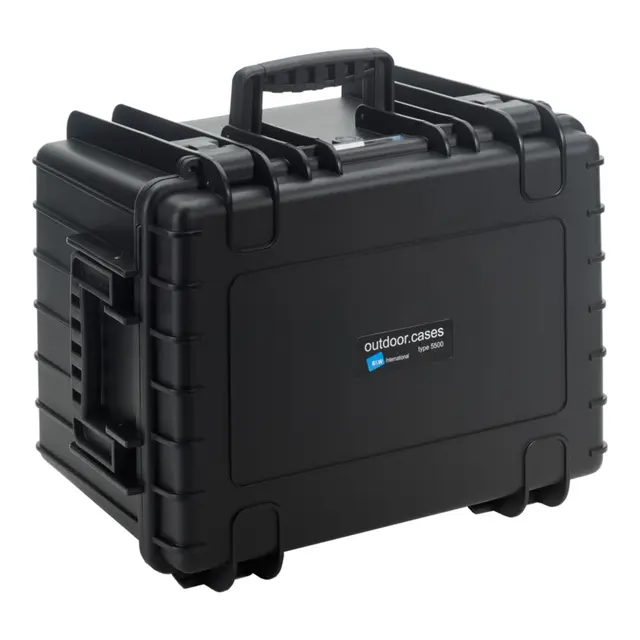 B&W Outdoor Case Type 5500 - Sort Multirom inndelere - 495 x 315 x 365 mm 