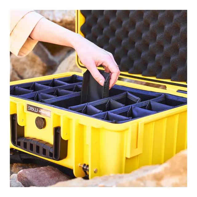 B&W Outdoor Case Type 6000 - Sort Multirom inndelere - 510 x 420 x 215 mm 
