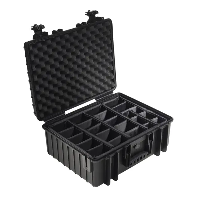 B&W Outdoor Case Type 6000 - Sort Multirom inndelere - 510 x 420 x 215 mm 