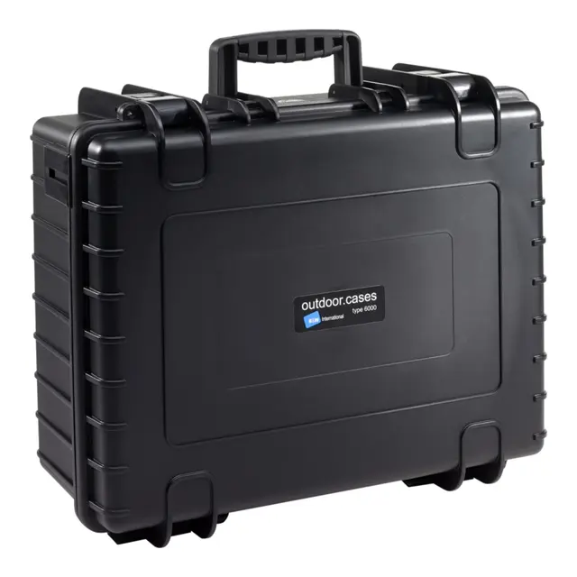 B&W Outdoor Case Type 6000 - Sort Multirom inndelere - 510 x 420 x 215 mm 
