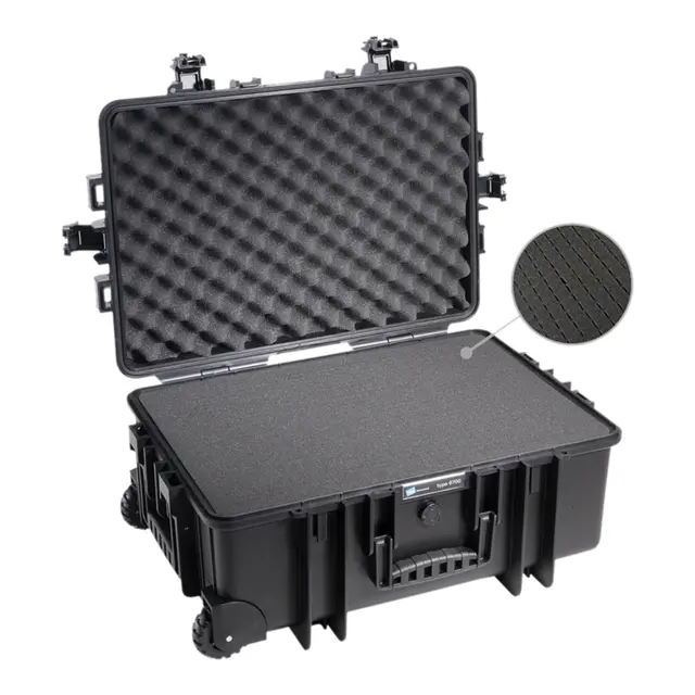 B&W Outdoor Case Type 6700 - Sort skuminnlegg universal- 660 x 420 x 265mm 