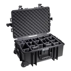 B&amp;W Outdoor Case Type 6700 - Sort Multirom inndelere - 660 x 420 x 265 mm