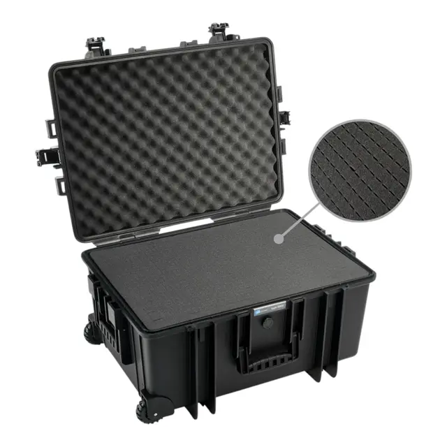B&W Outdoor Case Type 6800 - Sort Skuminnlegg universal- 660 x 490 x 335mm 