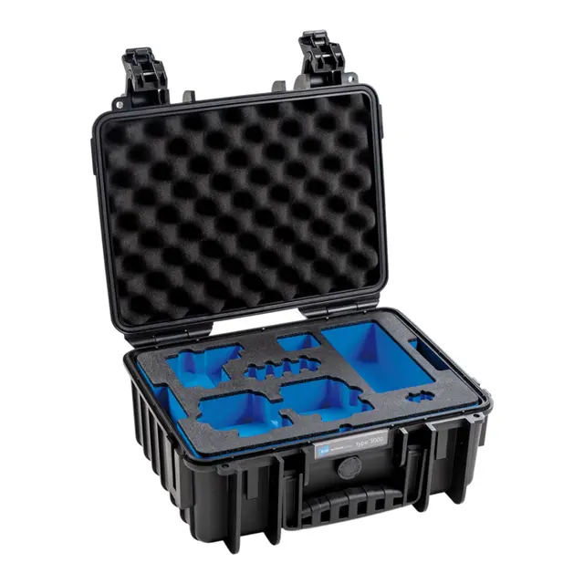 B&W Outdoor Case Type 3000 - Sort for 2x GoPro Hero 8 - 365 x 295 x 170 mm 