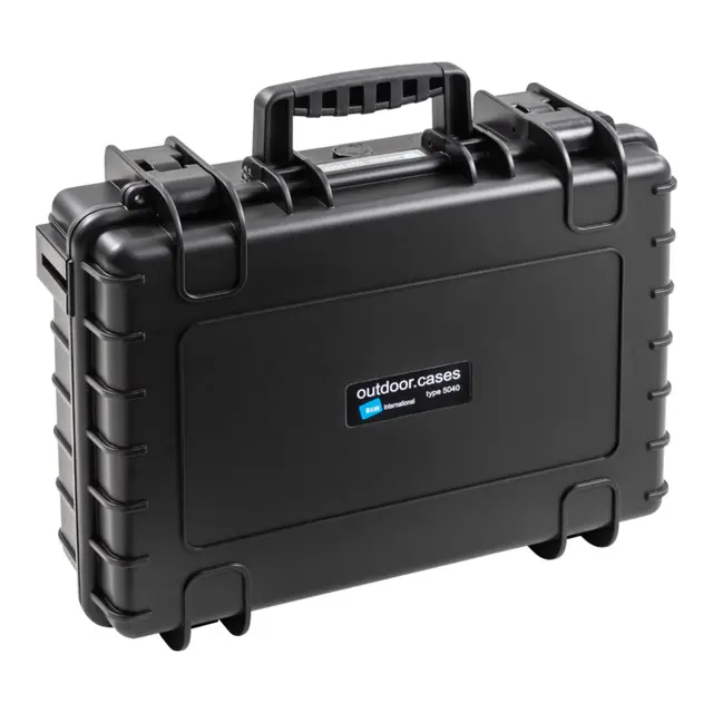 B&W Outdoor Case Type 5040 - Sort skuminnlegg universal, 470 x 365 x 140mm 