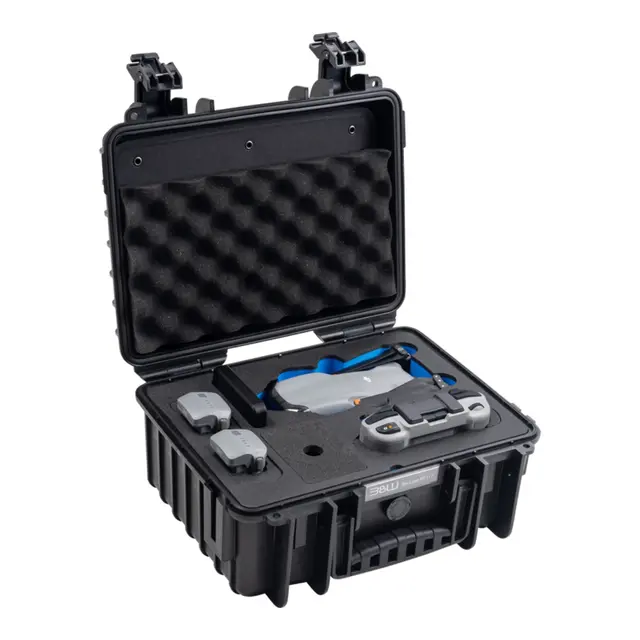 B&W Outdoor Case Type 3000- Sort DJI Air 3 / 3S - 365 x 295 x 170 mm 