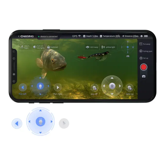 CHASING F1 Pro Fiske kamera 20m dybde kamera 