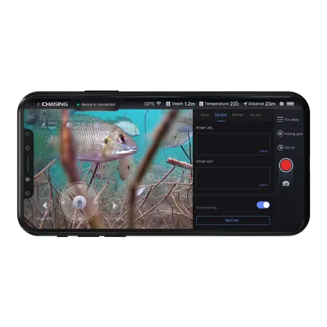 CHASING F1 Pro Fiske kamera 20m dybde kamera 