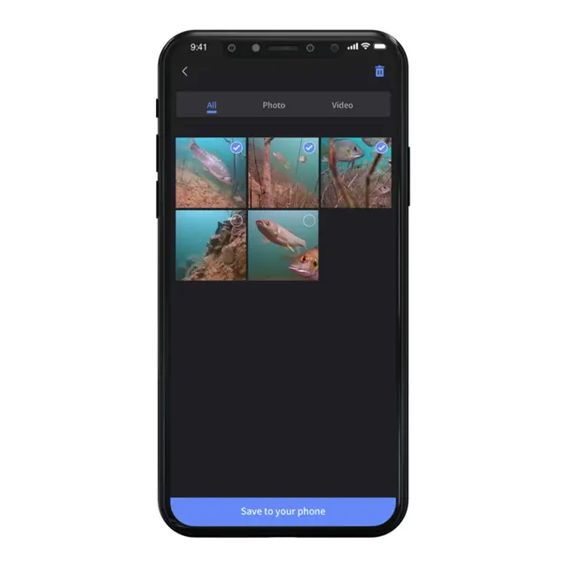 CHASING F1 Pro Fiske kamera 20m dybde kamera 