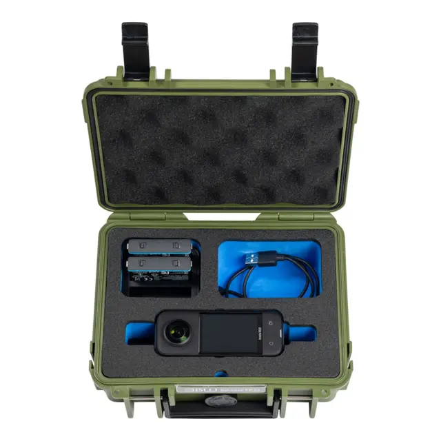 B&W Outdoor Case Type 500 - Mørk Grønn for Insta360 X3 - 230 x 180 x 90mm 