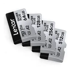 LEXAR microSD XC Silver Plus - Minnekort 1066x UHS-I/U3/A2/4K R205/W150 (V30)