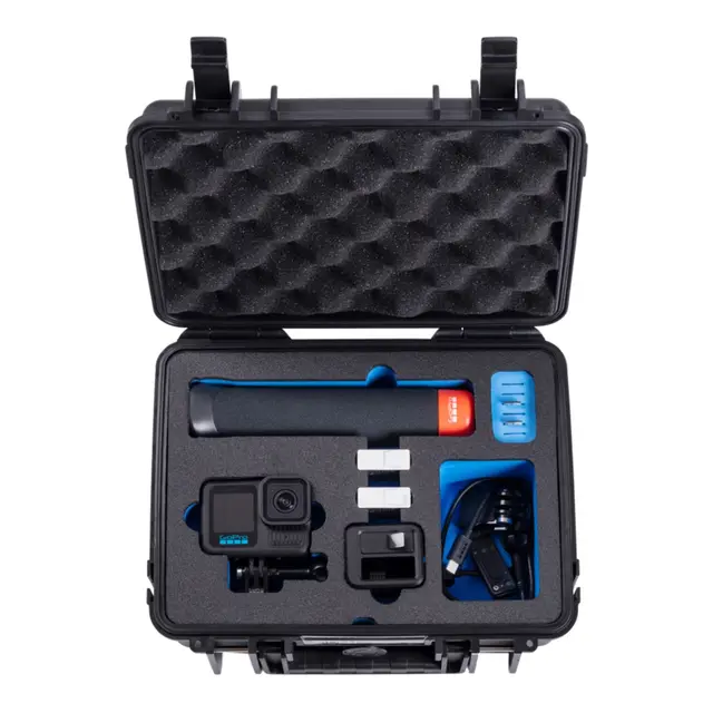 B&W Outdoor Case Type 1000 - Sort for GoPro Hero 9-13 - 270 x 215 x 105 mm 