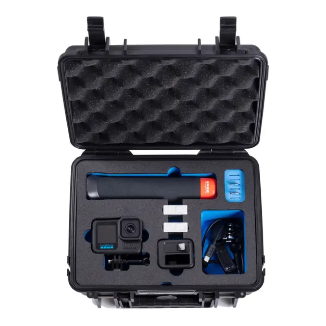 B&W Outdoor Case Type 2000 - Sort for GoPro Hero 9-13 - 270 x 215 x 165mm 