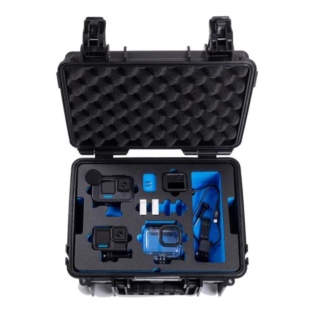 B&W Outdoor Case Type 3000 - Sort for GoPro Hero 9-13 - 365 x 295 x 170 mm 