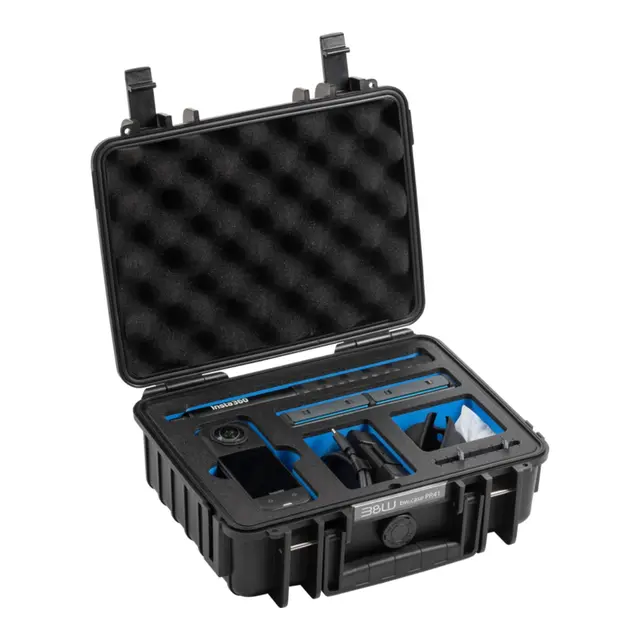 B&W Outdoor Case Type 1000 - Sort Insta360 X4/ X5 - 270 x 215 x 105 mm 