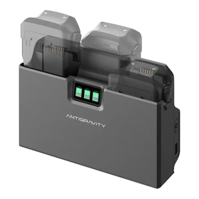 ANTIGRAVITY A1 Charging Hub lader opp til 3 batterier 