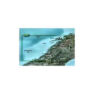 GARMIN Bluechart g3 Vision HD - R VEU053R: Trondheimsfjorden-Troms&#248;