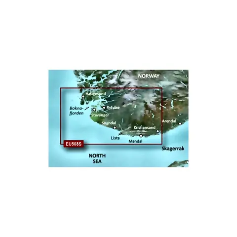 GARMIN Bluechart g3 Vision HD - S VEU508S: Kristiansand-Haugesund-Ryfylke 
