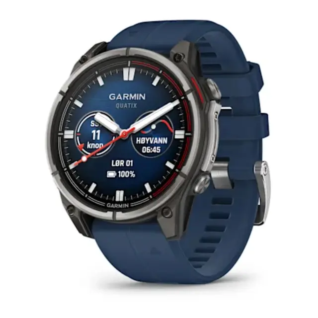 GARMIN Quatix 8 - Maritim Sportsklokke 47mm urskive - AmoLED skjerm 