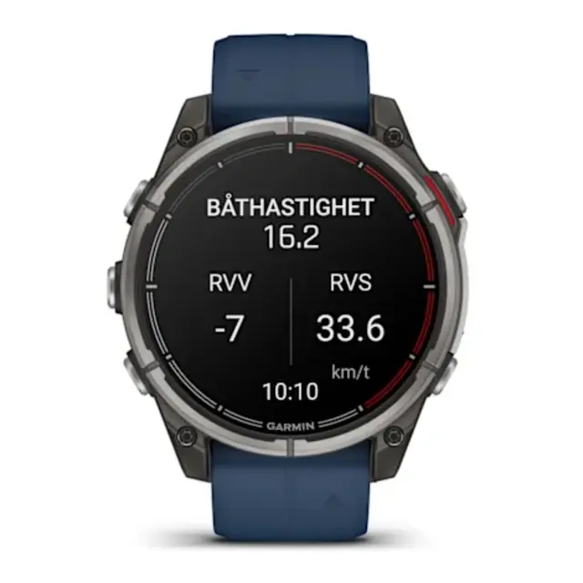 GARMIN Quatix 8 - Maritim Sportsklokke 47mm urskive - AmoLED skjerm 