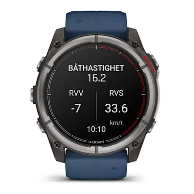 GARMIN Quatix 8 - Maritim Sportsklokke 51mm urskive - AmoLED skjerm 
