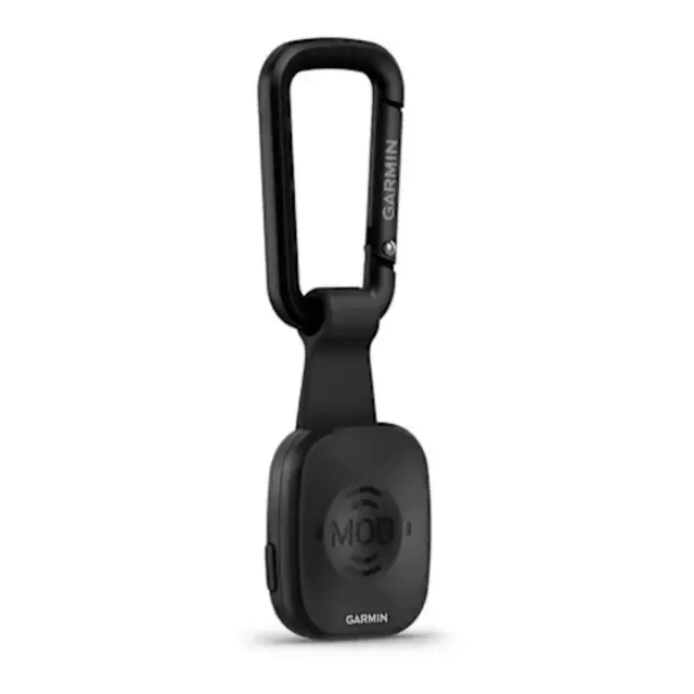 GARMIN MOB tagg - Sort m/rem & karabinkrok 