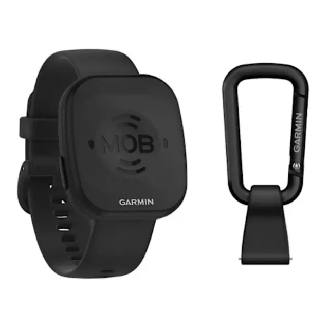 GARMIN MOB tagg - Sort m/rem & karabinkrok 