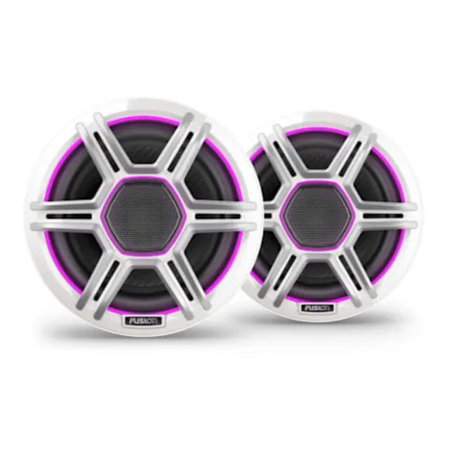FUSION Apollo Høyttalere - 6,5" LED-Høyttalere - Sportshvit gitter 