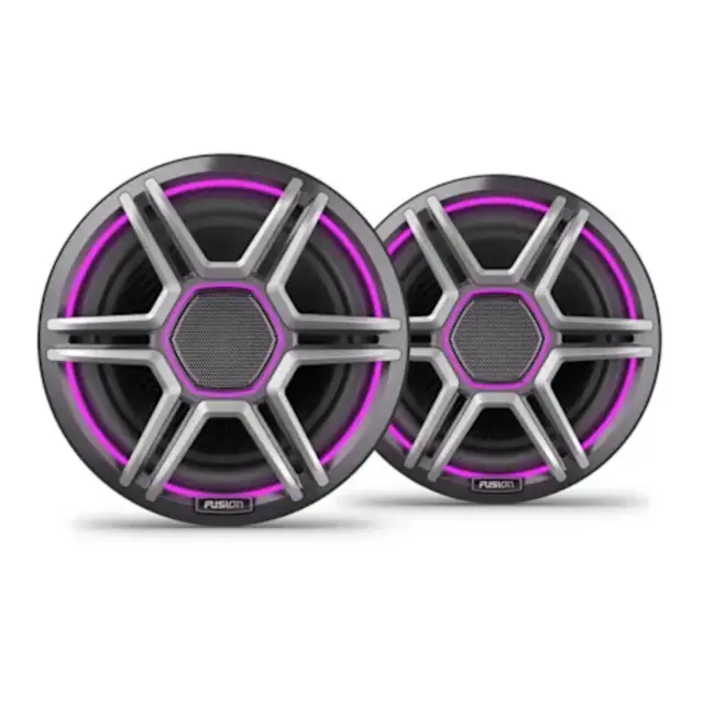 FUSION Apollo Høyttalere - 7,7" LED-Høyttalere - Sportsgrå gitter 