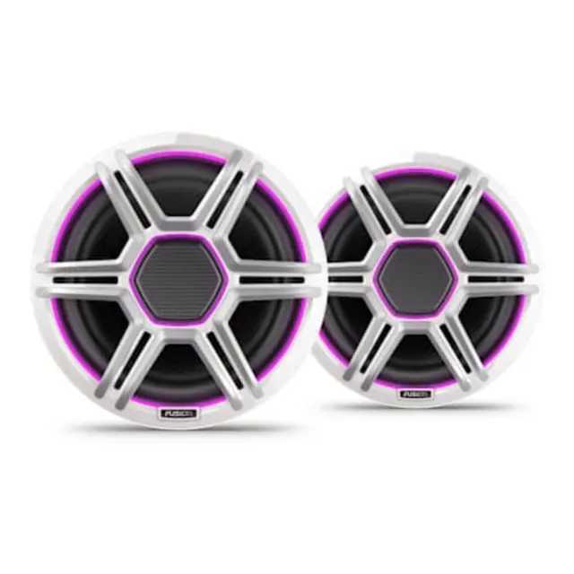 FUSION Apollo Høyttalere - 8,8" LED-Høyttalere - Sportshvit gitter 