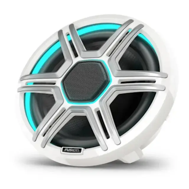 FUSION Apollo Høyttalere - 8,8" LED-Høyttalere - Sportshvit gitter 