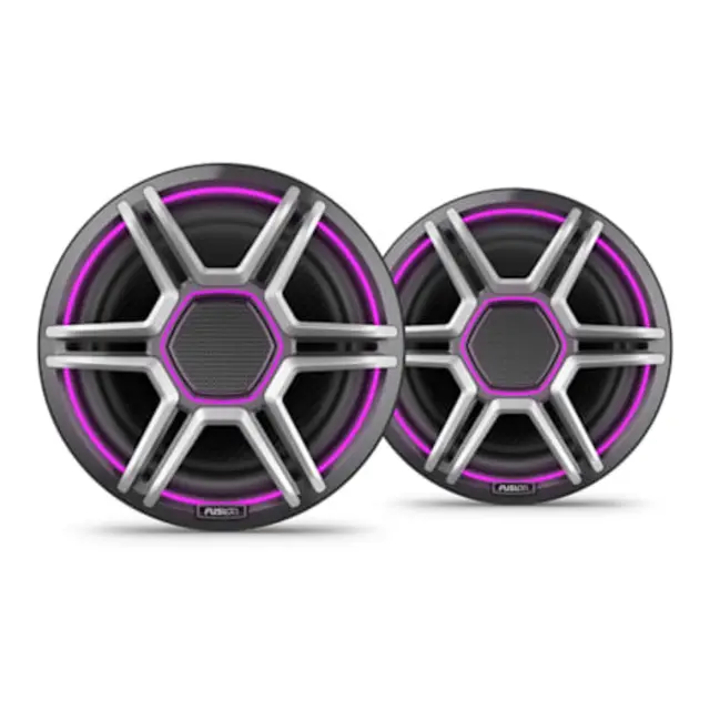 FUSION Apollo Høyttalere - 8,8" LED-Høyttalere - Sportsgrått gitter 