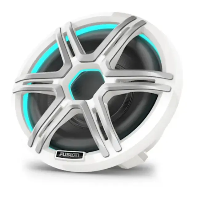FUSION Apollo Subwoofer 10" maritim LED SUB - sportshvitt gitter 