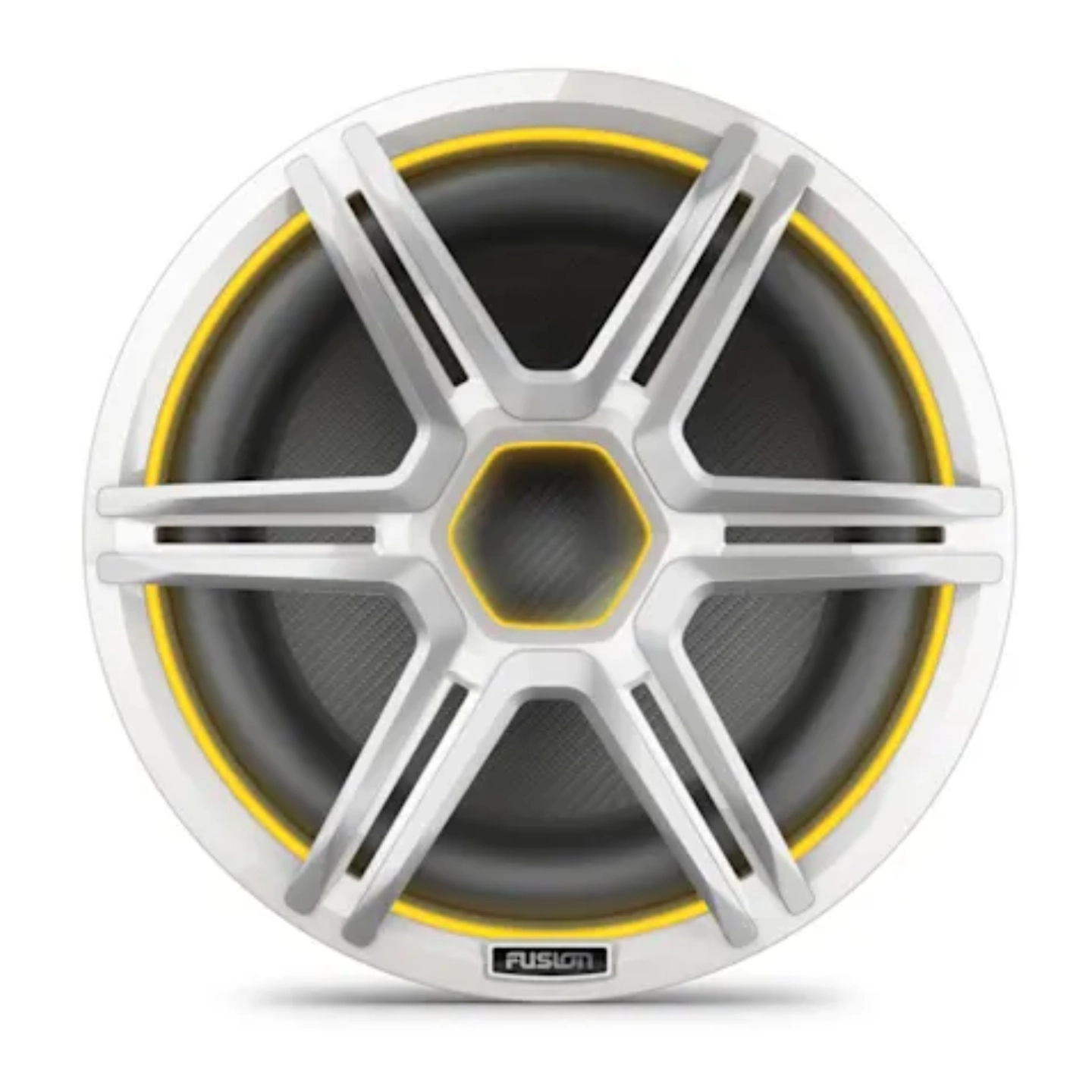 FUSION Apollo Subwoofer 12" maritim LED SUB - sportshvitt gitter